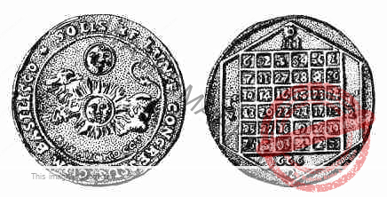 Babylonian sun seal (666 magic square)